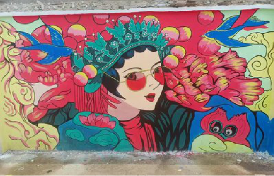 彝良县墙体彩绘-网红墙