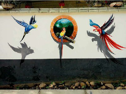 彝良县视觉错位-3D墙绘设计