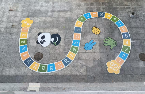 彝良县地面游戏彩绘