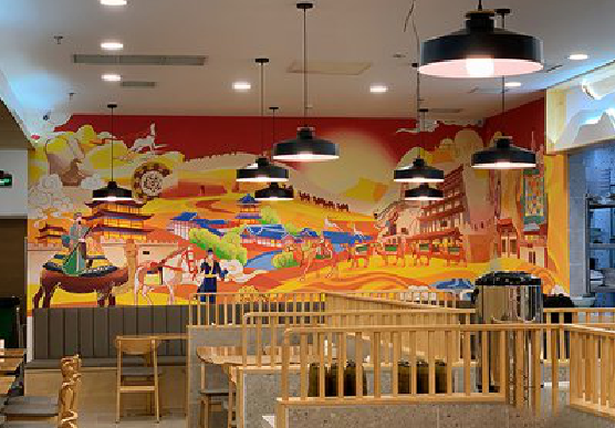 彝良县商业空间彩绘介绍。