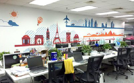 彝良县教你设计办公室墙绘的方法。